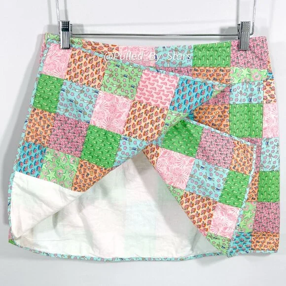 VINEYARD VINES Colorful Pastel Summertime Patchwork A-Line Skirt - Size 6 - EUC! - Picture 2 of 14